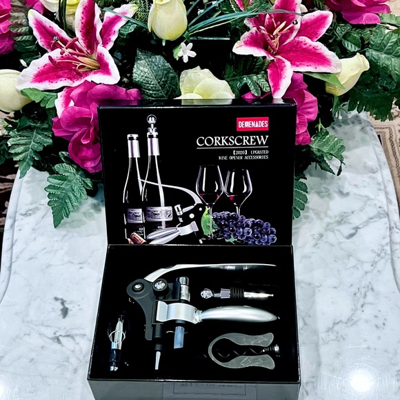 Wine Bottle Opener Corkscrew Set Demenades Wine Opener Kit. - Picture 3 of 8